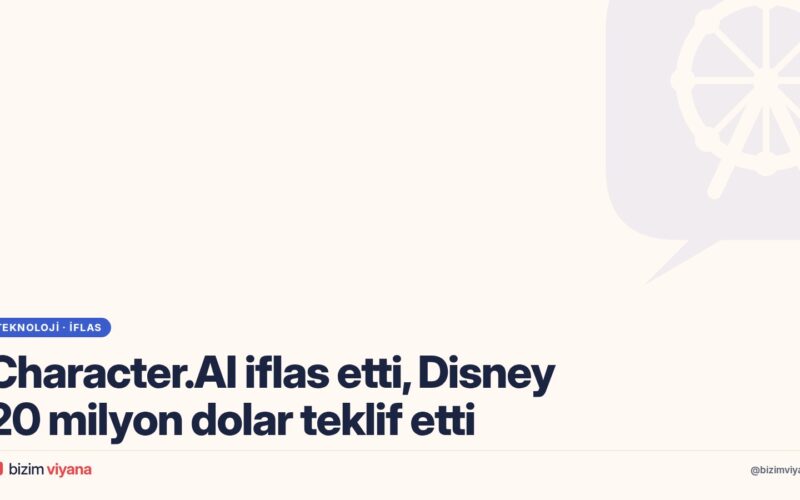 Character.AI iflas başvurusu yaptı: Disney 20 milyon dolarla teknoloji haklarına talip