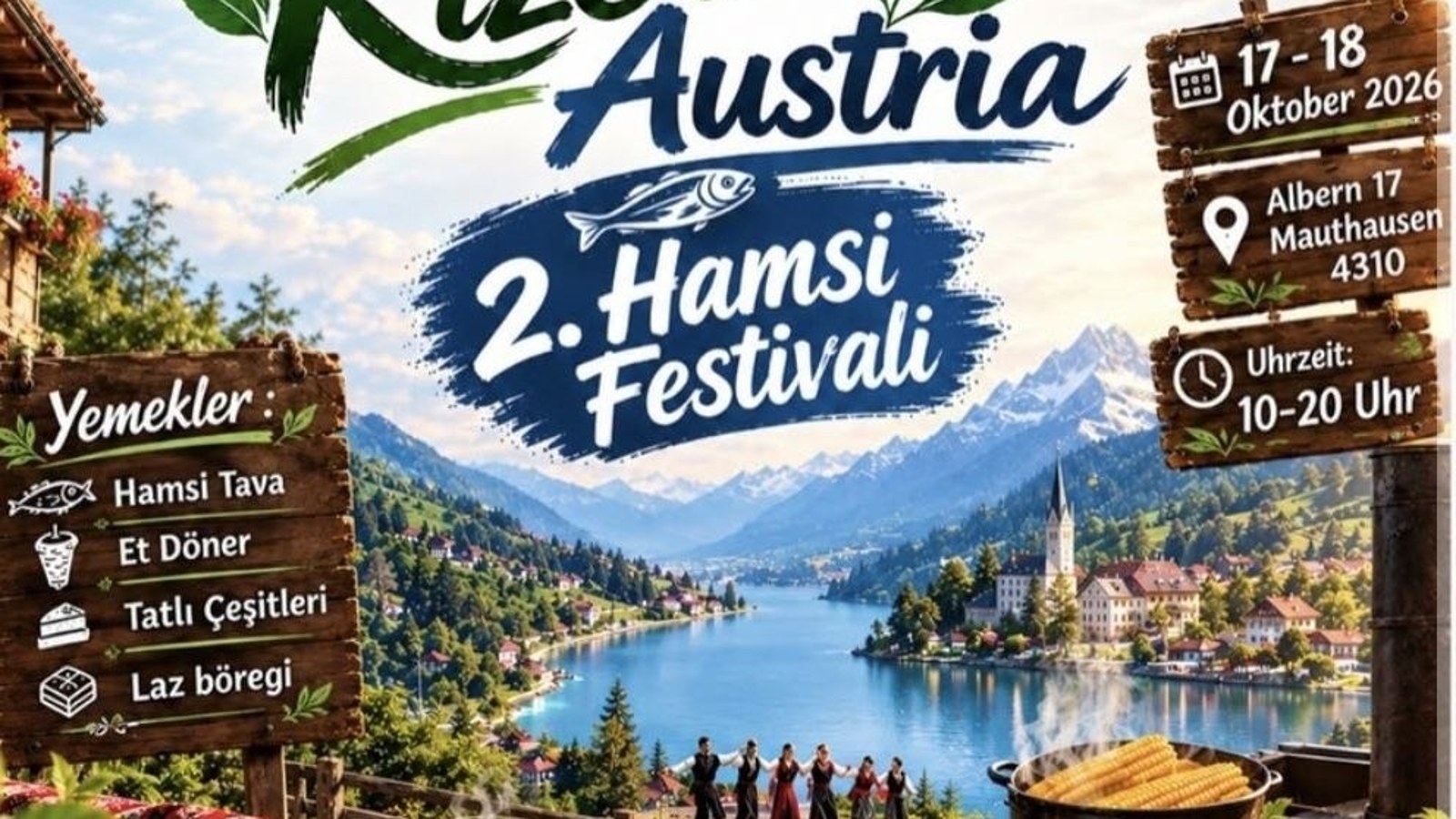Avusturya’da 2. Hamsi Festivali 17-18 Ekim’de Mauthausen’de: Rize Derneği davet ediyor