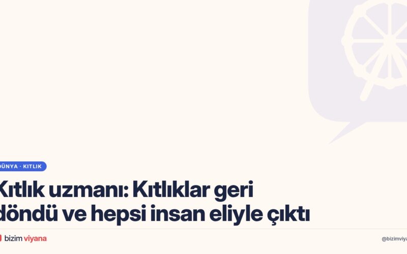Gazze ve Sudan’da kıtlık geri mi döndü? Uzman Alex de Waal Der Standard’a anlattı